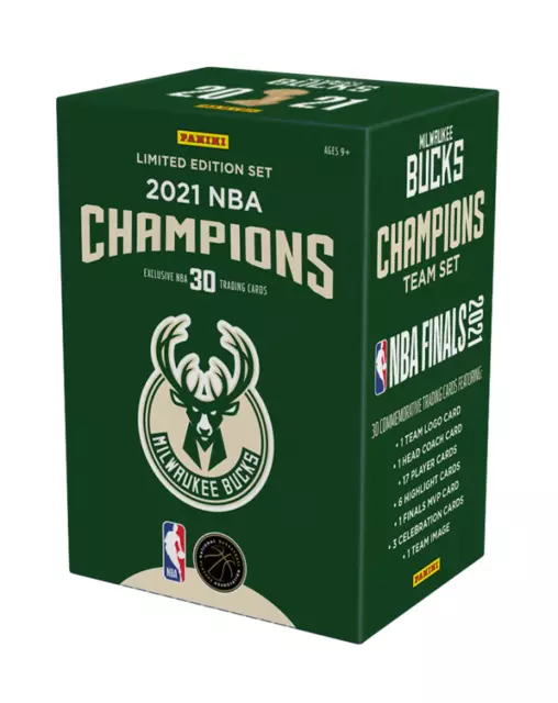 30-Card Milwaukee Bucks 2021 Nba Championship Box Set