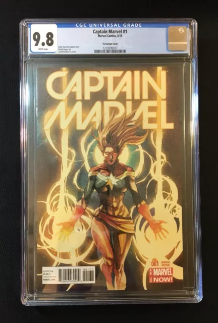 CGC 9.8 Captain Marvel #1 Leinil Francis Yu Variant Cover Ms Binary RARE NM/MT