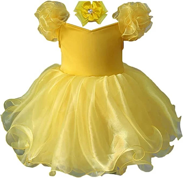 EB053 Infant Toddler Baby Newborn Little Girl's Pageant dress size6-9Months