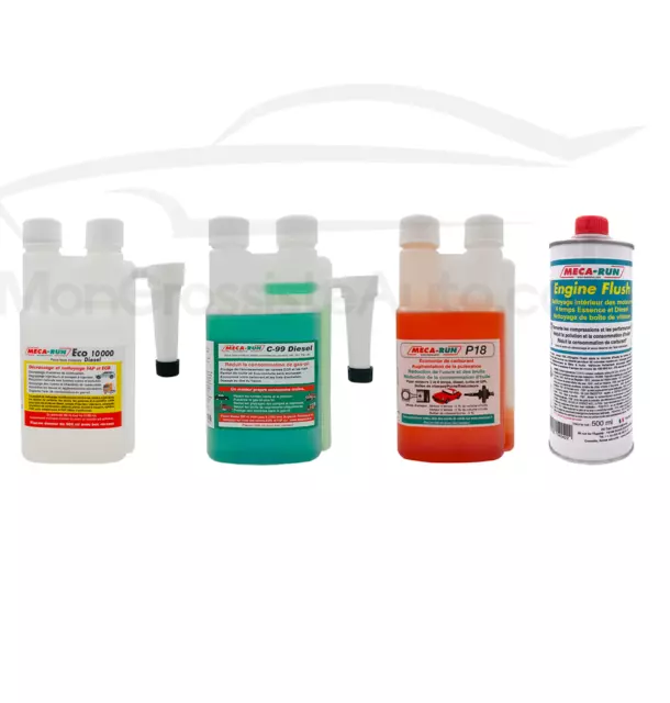 Pack premium diesel Mecarun (ECO 10000 + P18 + C99 + Engine Flush) 500ml