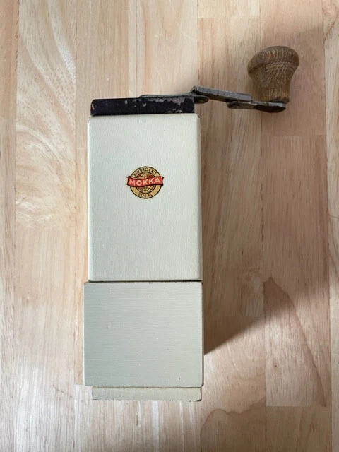 Kaffeemühle MOKKA Leinbrock's Ideal Holz Mühle Retro Deko Küche DDR alt antik 2