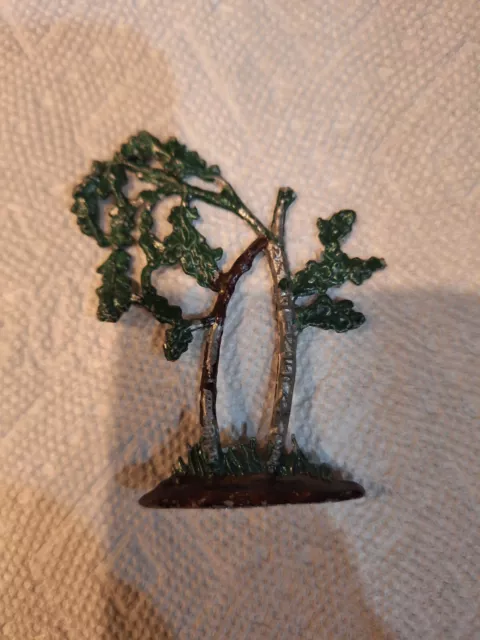 Antique Lead Figurine Made In France  Tree