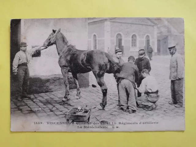 CPA 94 - VINCENNES Quartier des 12 et 13ème d'ARTILLERY La Maréchalerie Cheval