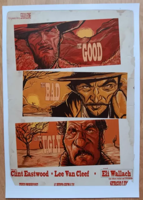 Affiche du film "Le bon, la brute, le truand" avec Clint Eastwood - 29,7 x 42 cm
