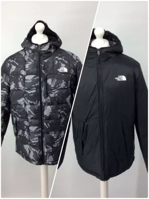 The North Face Khotan Mens Camouflage / Black Uk L Reversible Puffer Jacket