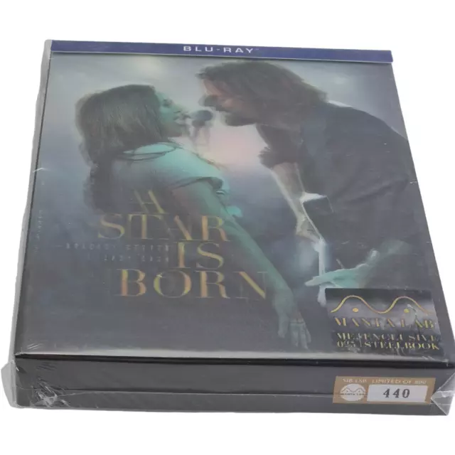 A Star Is Born Blu-ray Steelbook Lenticulaire Montalab Lady Gaga Numérotée 800 E 3