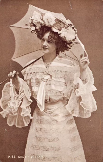 Picture Postcard:- Miss Gertie Millar Actress (c220) c1905