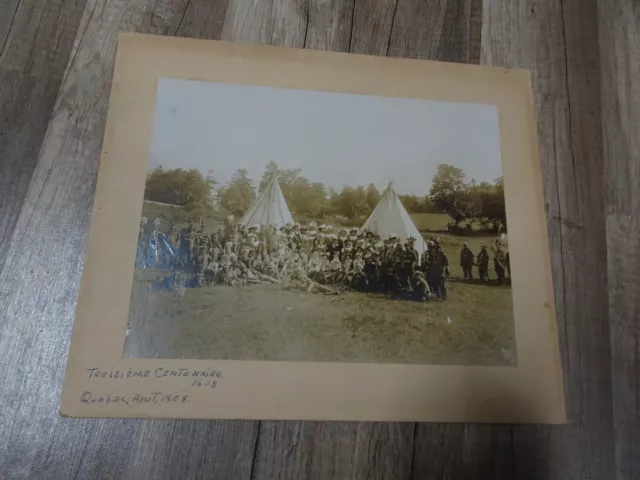 Orig Pre WW1 Real Photo "Troisieme Centenaire 1608 - Quebec Aout 1908"  P