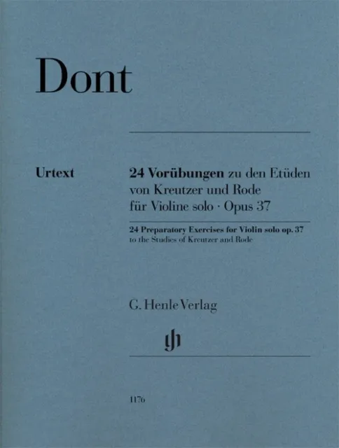 24 Vorübungen für Violine op. 37, Dont - Urtext - PORTOFREI VOM MUSIKFACHHÄNDLER