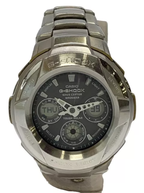 CASIO G-SHOCK GW-1800DJ-1AJF Orologio Analogico Solare Digitale Argento Acciaio Inox