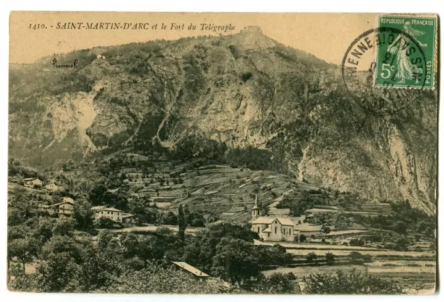 CPA 73 Savoie Saint-Martin d'Arc et le Fort du Télégraphe