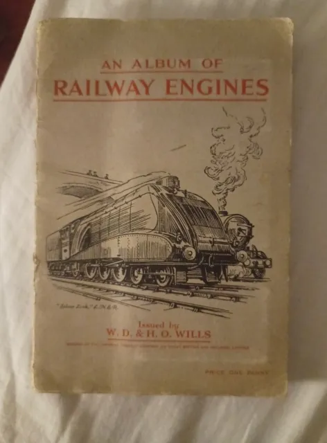 An Album Of Railway Engines Wills - Cigarette Cards 1936 Vintage - Complete Set