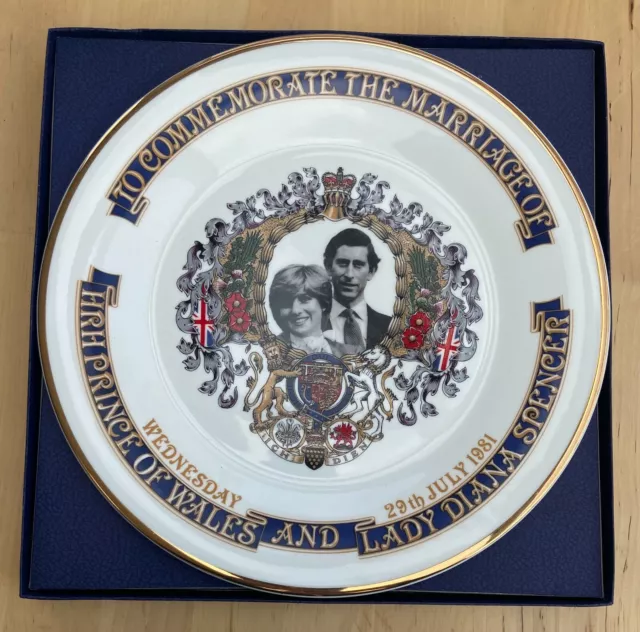 Royal Wedding Charles and Diana 1981 bone china plate