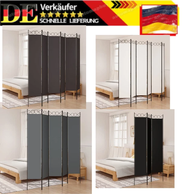 PARAVENT STOFF RAUMTEILER Spanische Wand Trennwand mehrere Auswahl