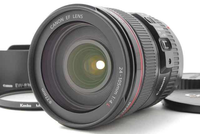 [ Mint ] Canon Ef 24-105mm F/4 L Is USM Zoom Macro Objectif W/ Capuche De Japon