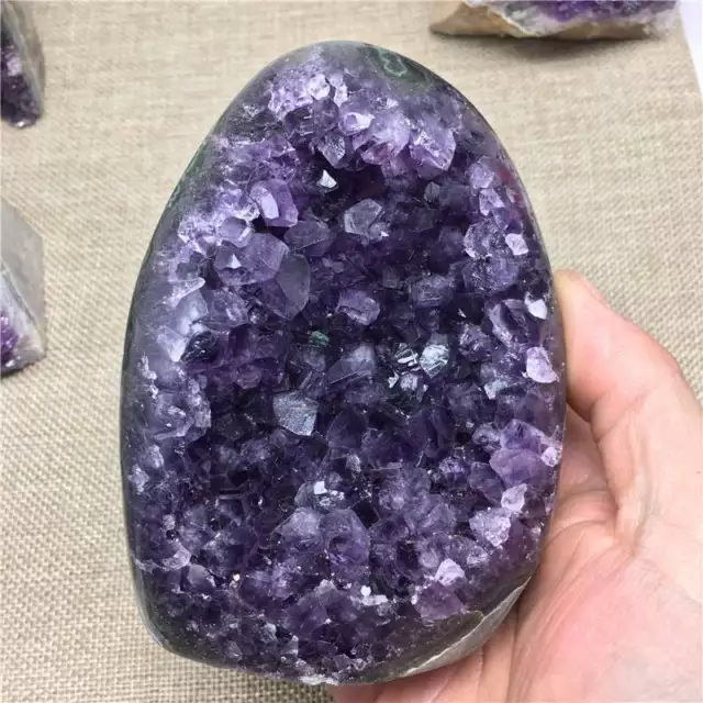 Large AAA Natural Amethyst Crystal Geode Cave Stone Quartz Druzy Cluster Healing