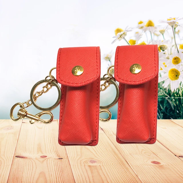 2 Pcs Pièces Voyage Porte-clés Porte-rouge À Lèvres Cas De Pour Femmes