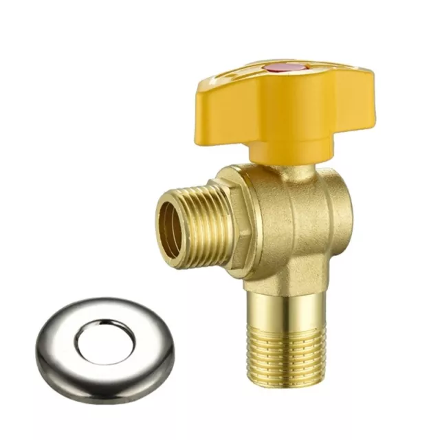 Water Shut Valves 1/2 Turn Angle Stop Valves for Hot/Cold Water Systems