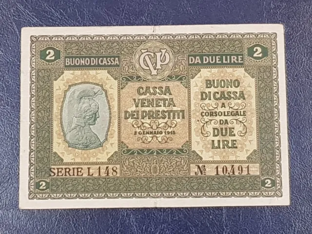 Banconota 2 Lire Cassa Veneta qSPL
