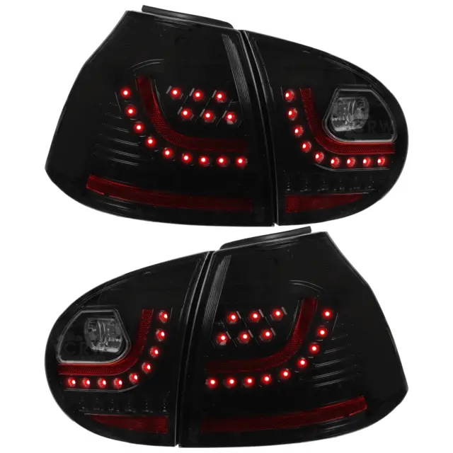 LED Feux pour VW Golf V 5 1K1 Année Fab. 03-09 Noir R Optique Seulement Berline