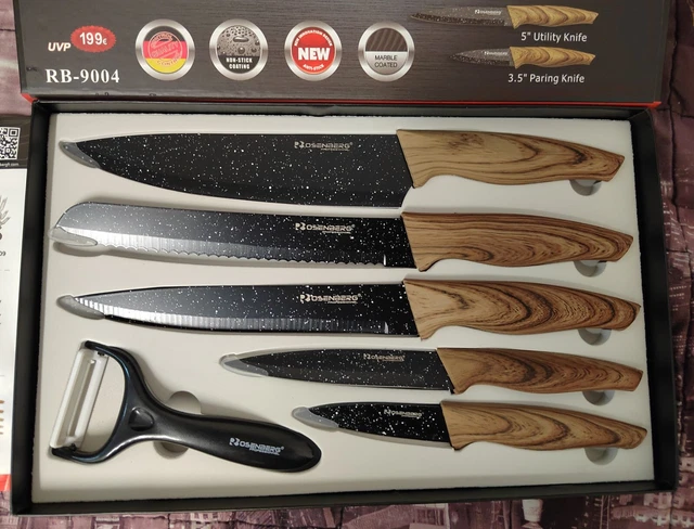 SET DE COUTEAUX de cuisine Rosenberg Professionnel. EUR 25,00 - PicClick FR