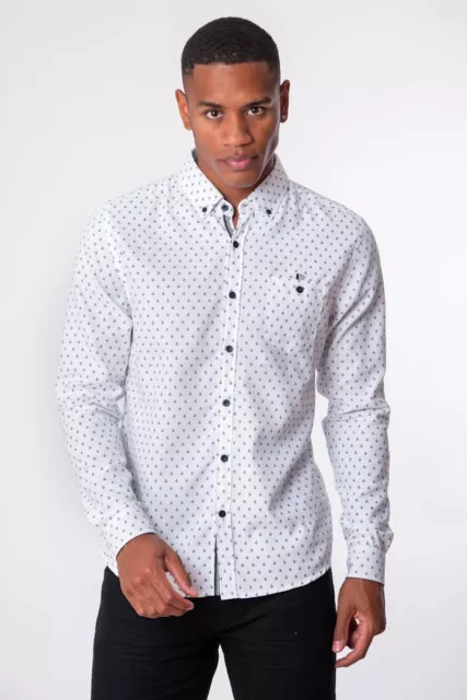 Mens SoulStar Fashion Designer Polo Long Sleeve Shirt