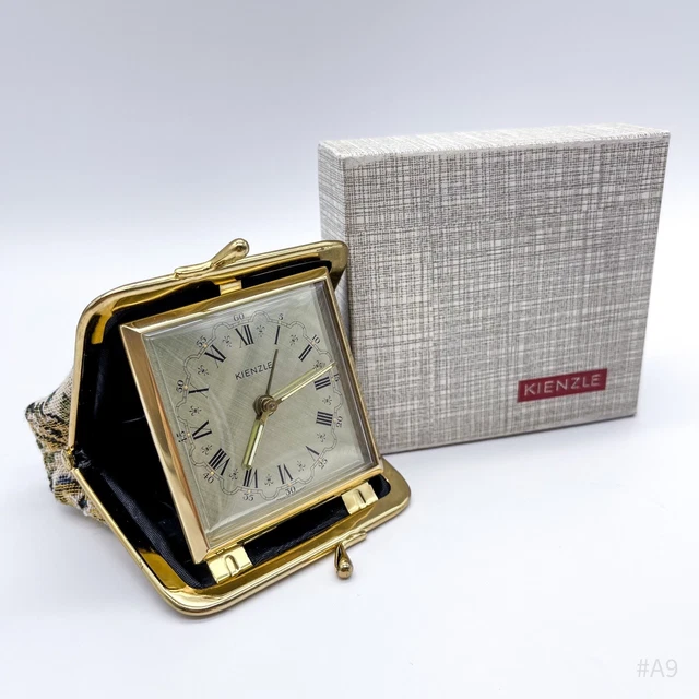 VINTAGE KIENZLE TRAVEL Alarm Mechanical Hand Wound With Floral