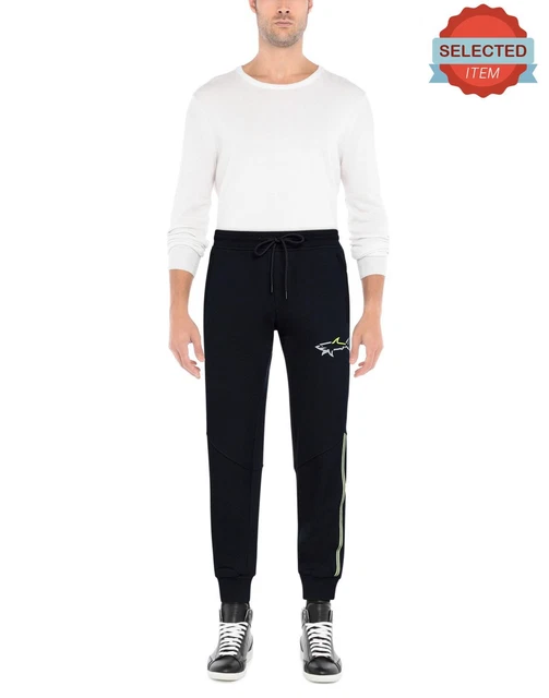 RRP €140 PAUL & SHARK YACHTING Sweat Trousers Size XL Reflective Shark Cuffed