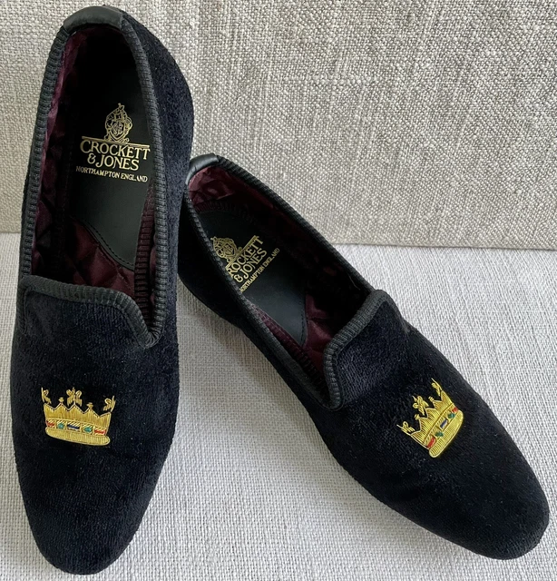 Crockett and jones velvet slippers cheap