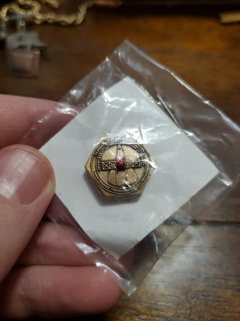 FAA Federal Aviation Administration Maintenance Technician Award Pin Red Stone