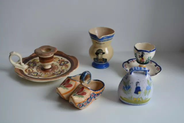 Lot De Brocante Faience De Quimper