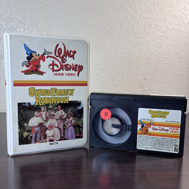 VHS WALT DISNEY Home Video Swiss Family Robinson John Mills VTG ...