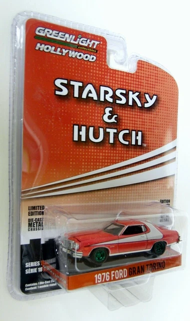 Genérico 1/64 MODELO GRAN TORINO STARSKY & HUTCH 1976 GREENLIGHT COCHE