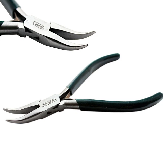 Alicates De Nariz De Cadena De 4-1/2 Pulgadas, Alicates De Trabajo De Alambre Para Joyería