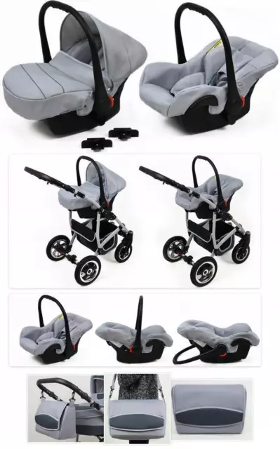 Juego completo de cochecito 3 en 1 con asiento de coche Buggy Baby Larmax 3