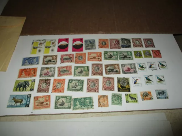 Postage Stamps: Kenya, Uganda, Tanganyika,  used, unsorted