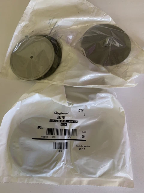 Hoffman 59770 Hole Seal AS250  (QTY: 2) NEW!!