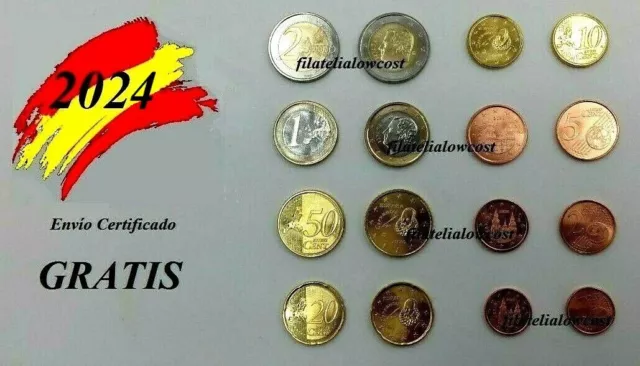 España Euros 2024 Serie Tira Completa 8 Valores SC UC