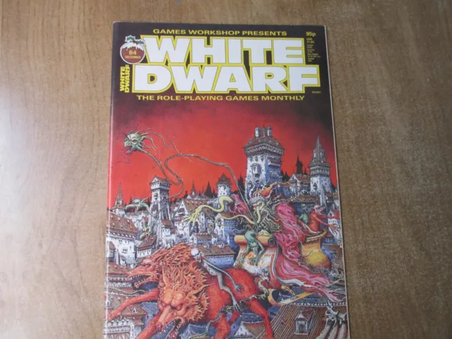 White Dwarf Mag Magazine Rpg Vgc Tsr Merp Gurp Ad&D Dungeon Dragon Gdw Issue 84