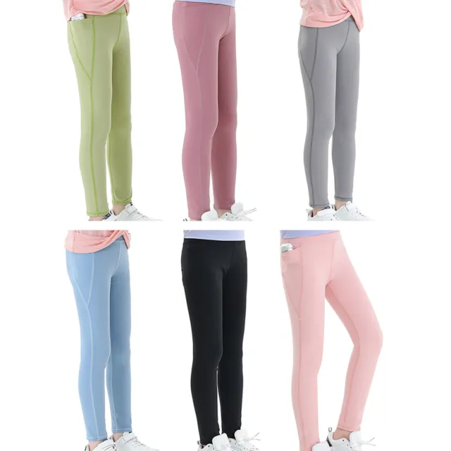 Girls Outfits Dance Tracksuits Soft Sportwear Yoga T-Shirt Solid Pants Teens