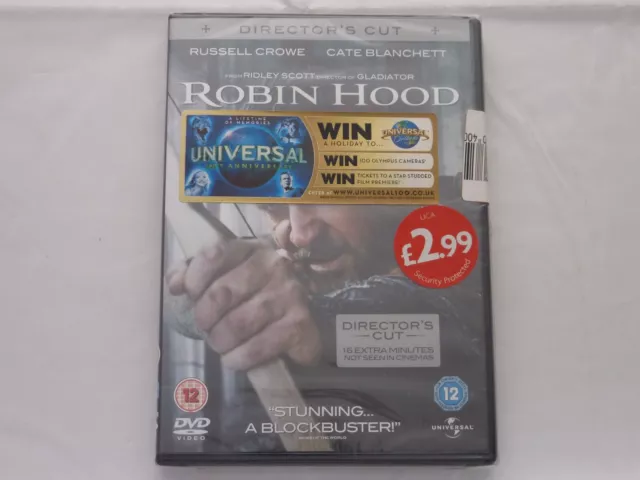 Robin Hood Directors Cut DVD Film Region 2 NEW SEALED Staring Russell Crowe