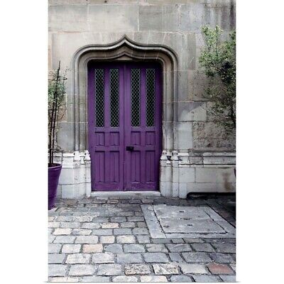 Purple Door IV Poster Art Print, Architecture Home Decor