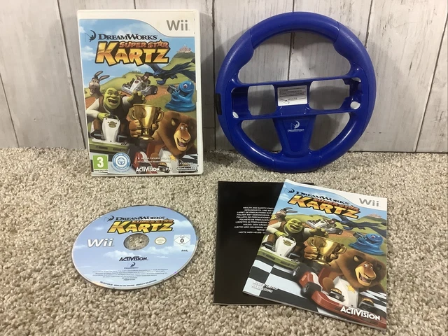 DreamWorks Super Star Kartz (Nintendo Wii 2011) COMPLETE W/ Official Wheel Shrek DreamWorks Super Star Kartz (Nintendo Wii 2011) COMPLETE W/ Official Wheel Shrek