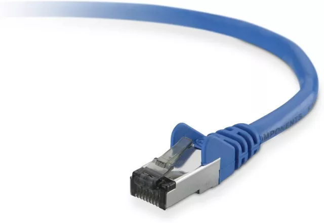 Belkin CAT6 Netzwerk Kabel 5m Gigabit Patchkabel LAN Ethernet Kabel RJ45 Blau