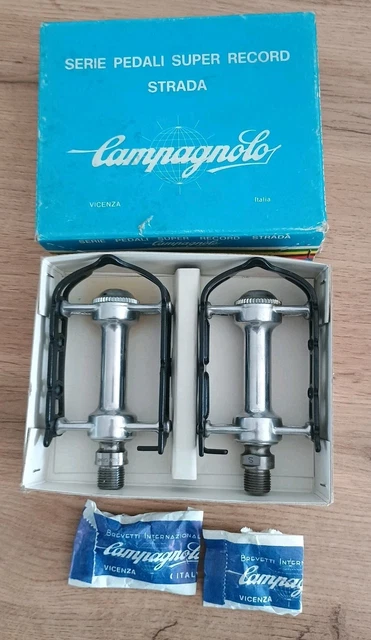 Pédales De Piste Campagnolo Superleggeri 9/16 – Vintage Argent, Fabriquées En Italie (Campy)