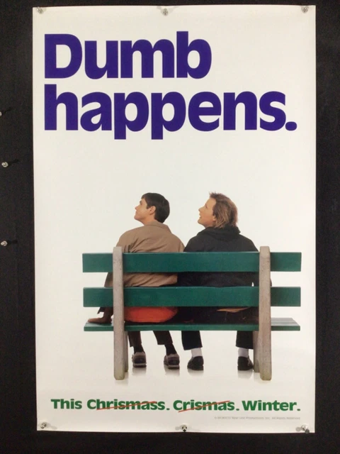 Dumb & Dumber (1995) rolled SS Teaser 1-sheet.Jim Carrey