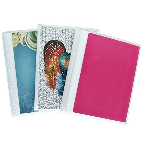 Paquete de 3 álbumes de fotos de 4 x 6 - acuarelas, cada mini álbum de fotos soporta hasta