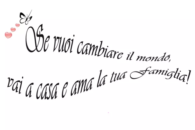 Famiglia Frasi-Ama la tua famiglia, Stampa su tela /PVC completa di telai, ganci