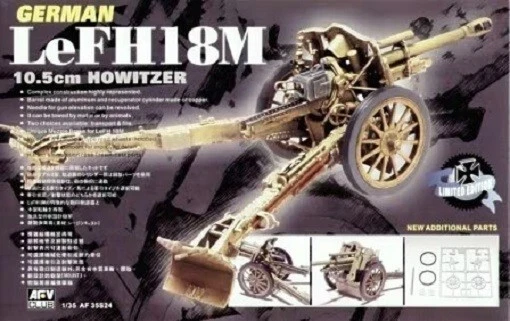 Gunze Sangyo 1/35 10.5cm le FH 18/40 HOWITZER Cannon Model Kit - G-723 Gunze Sangyo 1/35 10.5cm le FH 18/40 HOWITZER Cannon Model Kit - G-723
