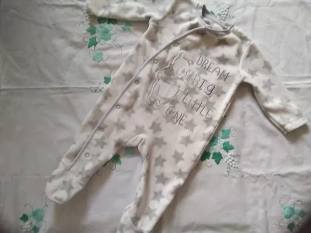 Baby all in one fleece sleepsuit by Disney Baby age 0-3 month immaculate